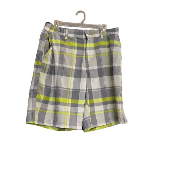 OCEAN PACIFIC Opflex 4 Way Stretch Men’s Plaid Bermuda Shorts Size 34 - Picture 1 of 8